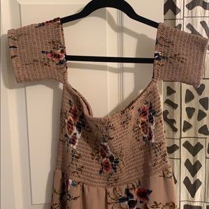 Off shoulder high low dress